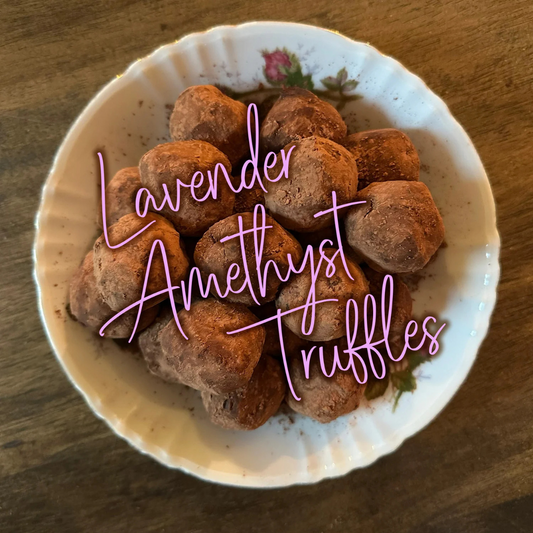 Easy Lavender Amethyst Truffles