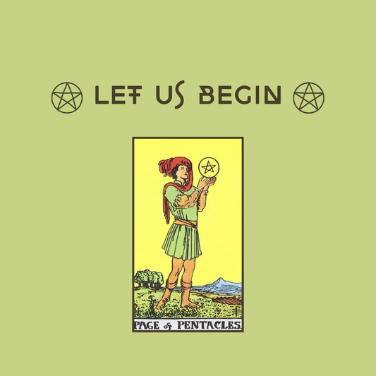 The Page of Pentacles with Herbal Pairing Peppermint