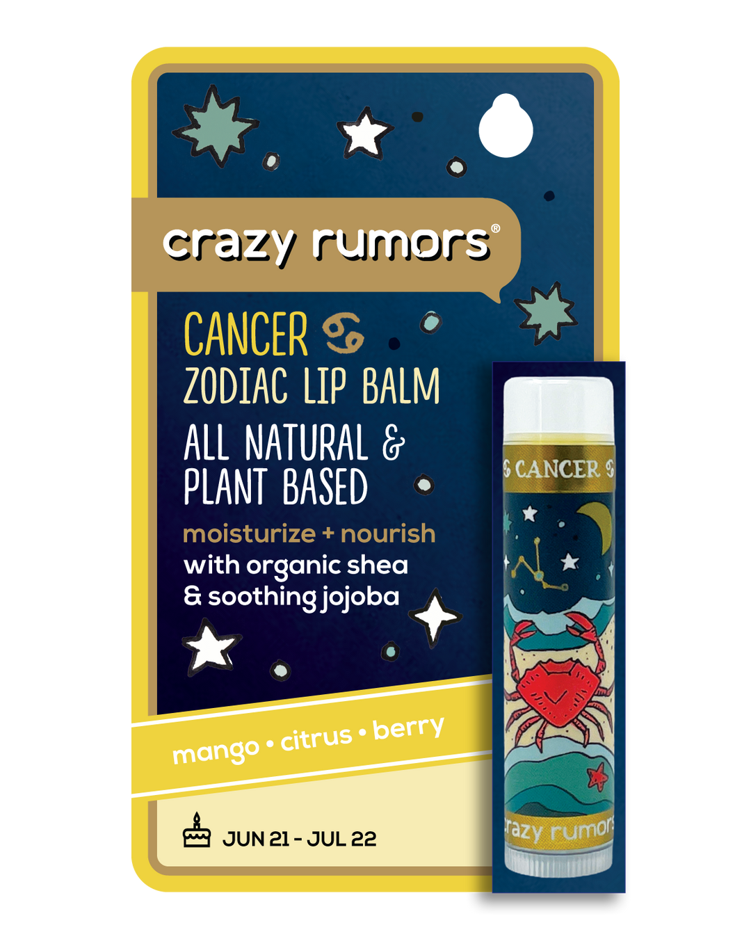 Cancer Zodiac Lip Balm