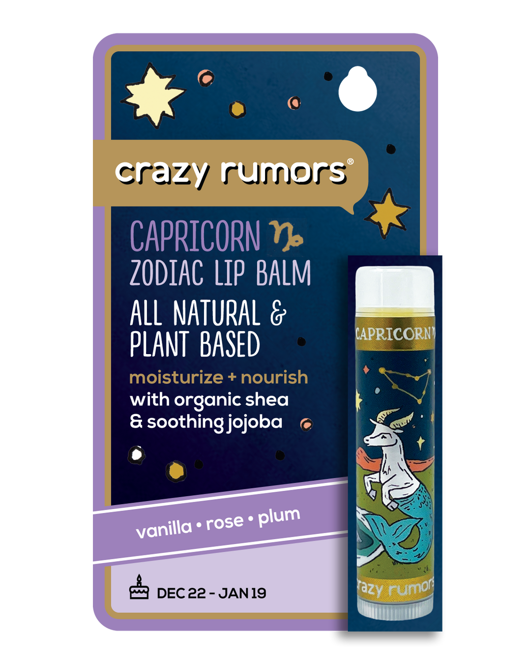 Capricorn Zodiac Lip Balm