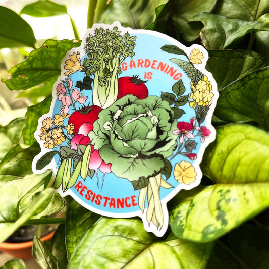 Gardening is Resistance Sticker