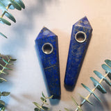 Lapis crystal pipe