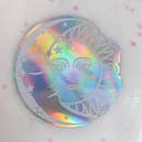 Sun and Moon holographic sticker
