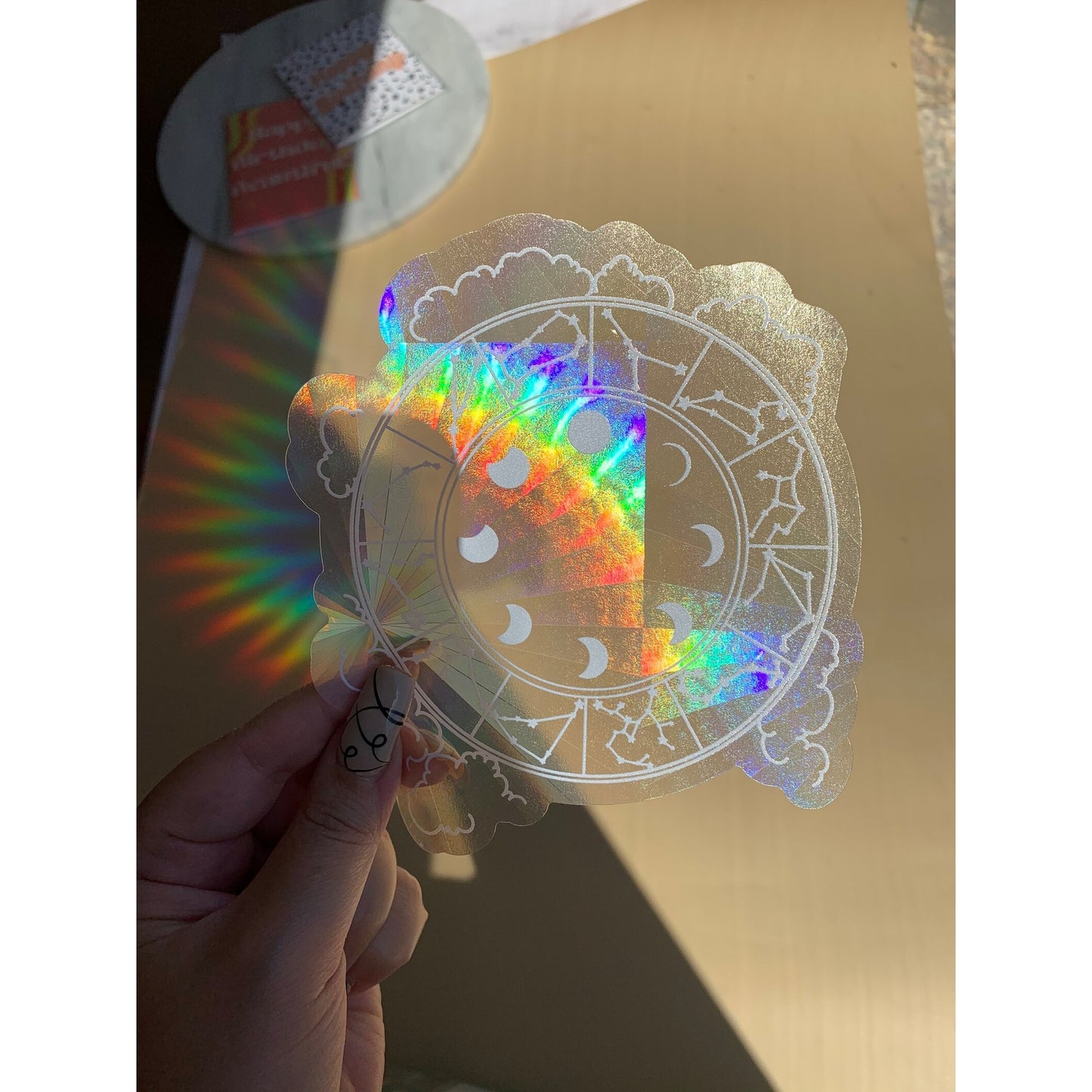 Zodiac Constellation Sun Catcher Sticker