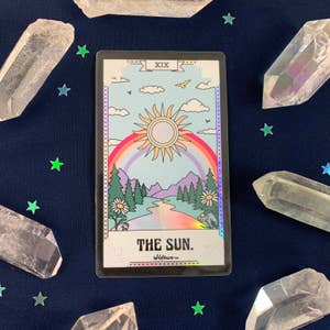 Tarot Card Sticker The Sun