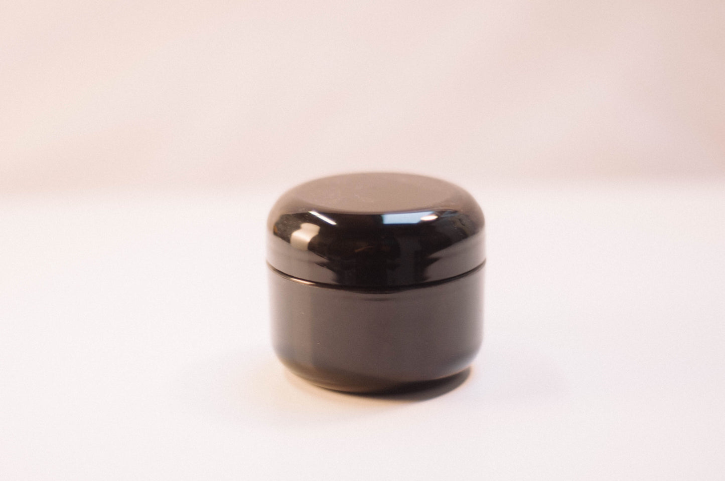 Black 1oz Jar Plastic