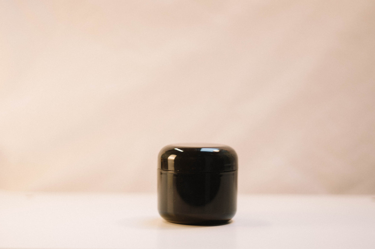 Black 2oz Jar Plastic