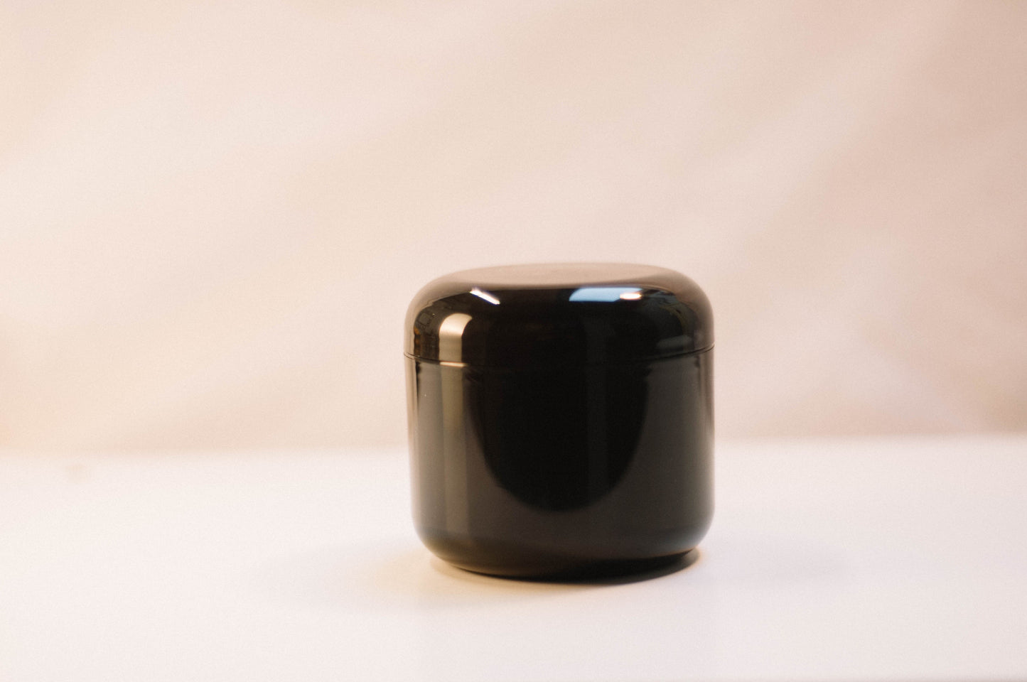 Black 4oz Jar Plastic