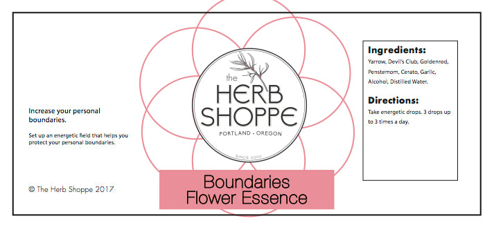 Boundaries Flower Essence 1oz