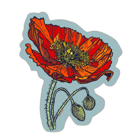 Poppy sticker