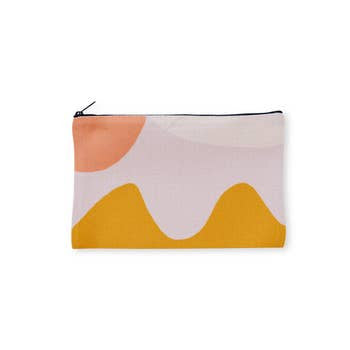 Abstract Linen Pouch