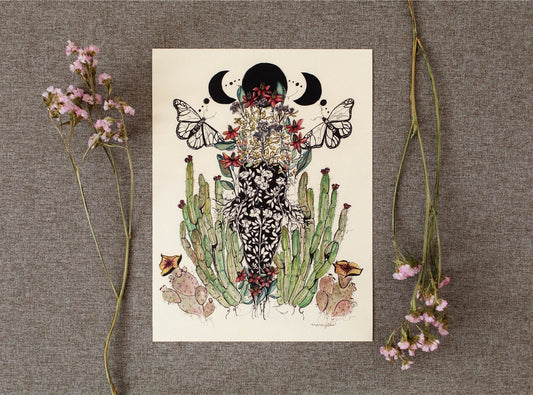 Belladonna - Signed Giclee Art Print 9X12