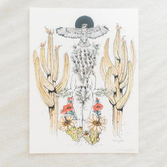 Sacred Harvester - Signed Giclee Art Print 9X12