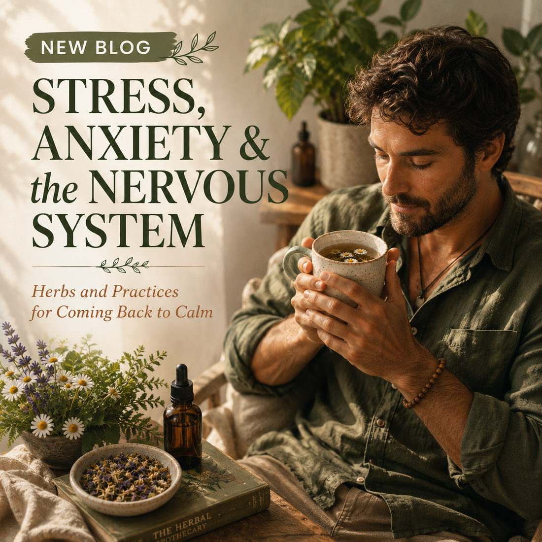Stress, Anxiety & the Nervous System: Herbs and Practices for Coming Back to Calm
