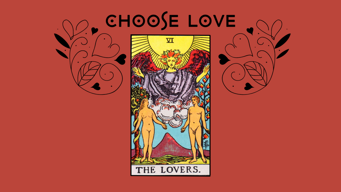 Tarot Reading for February 2022: The Lovers with Herbal Pairing Cocoa