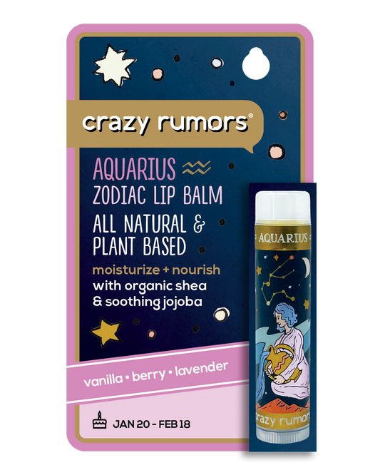 Aquarius Zodiac Lip Balm