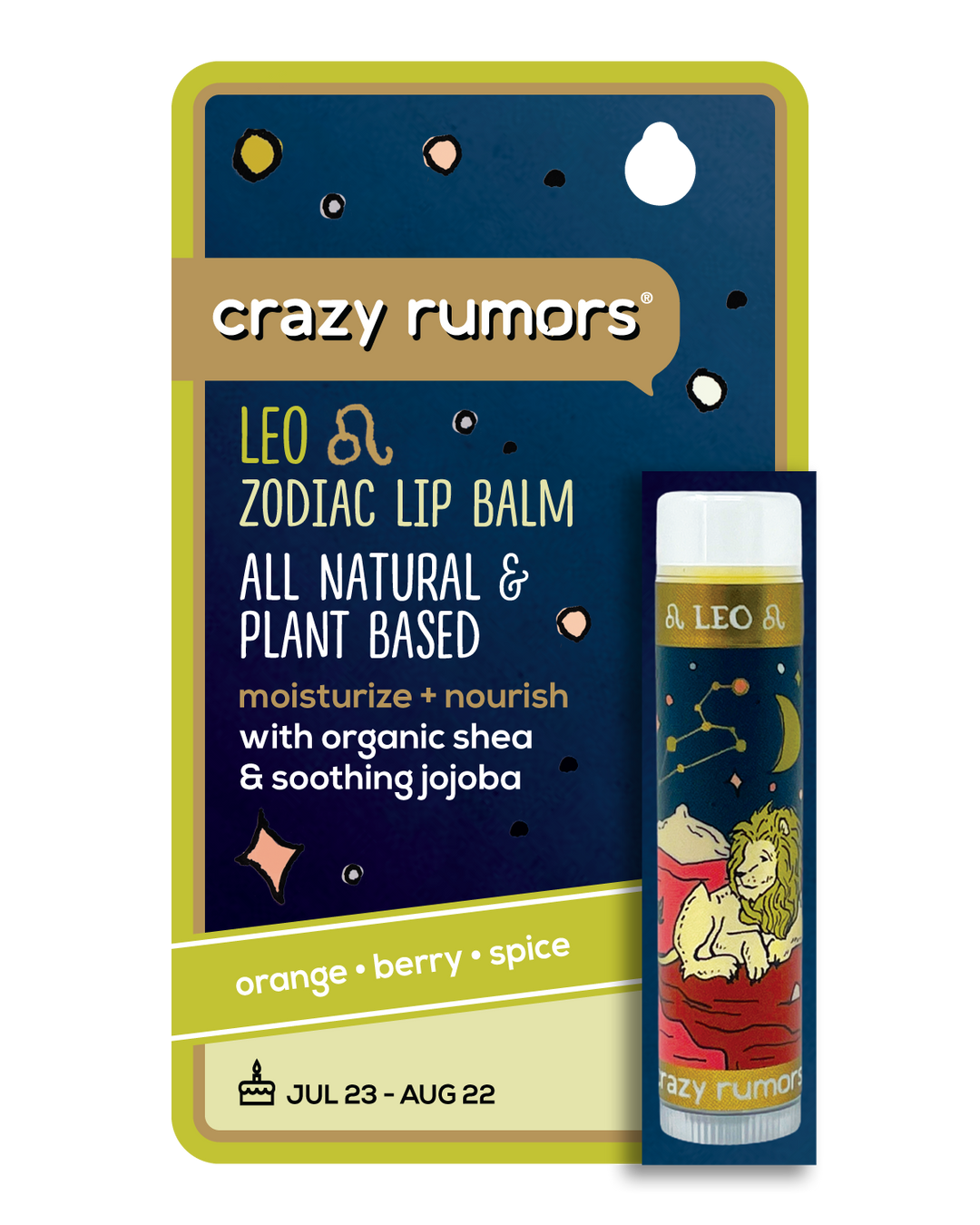 Leo Zodiac Lip Balm