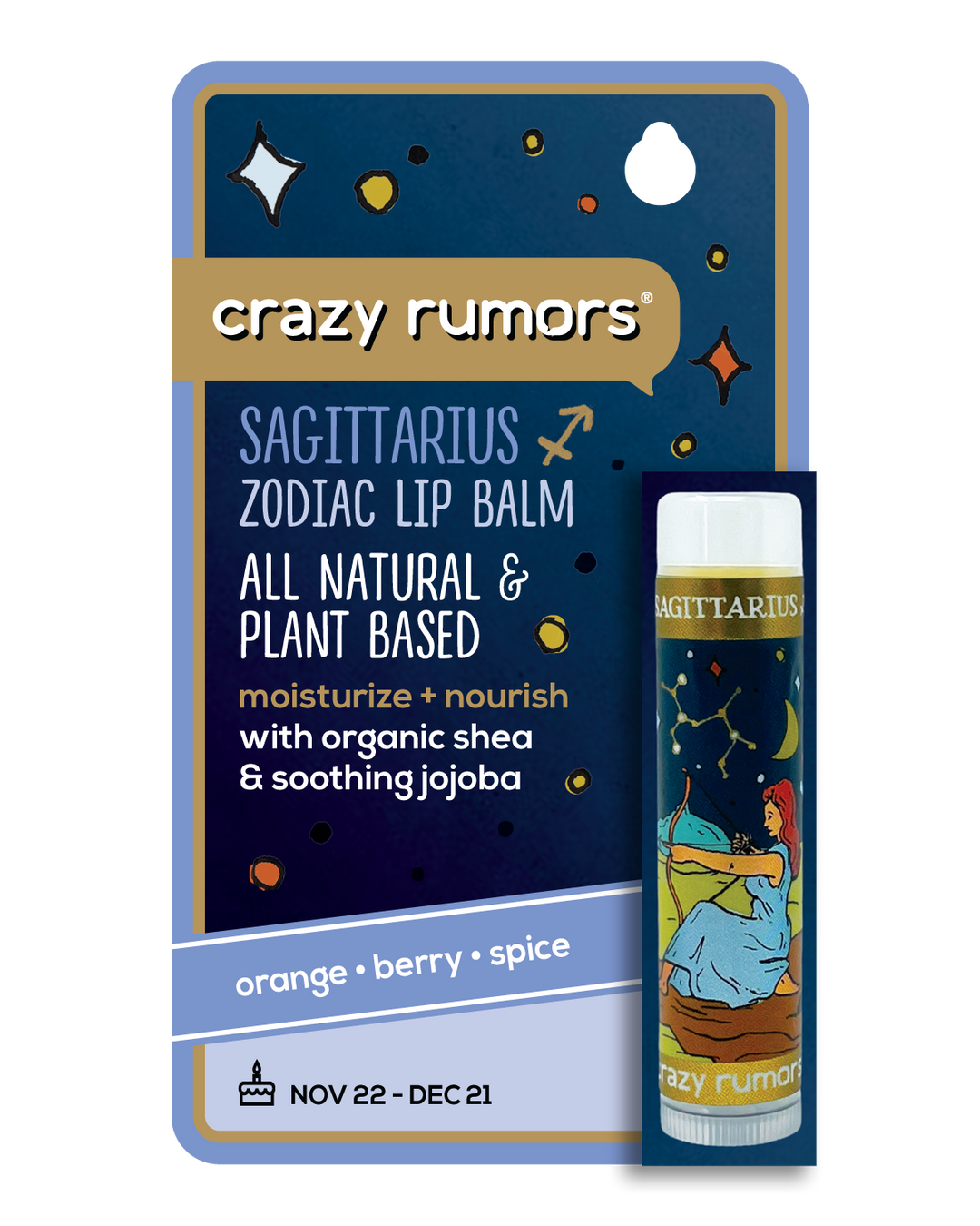 Sagittarius Zodiac Lip Balm