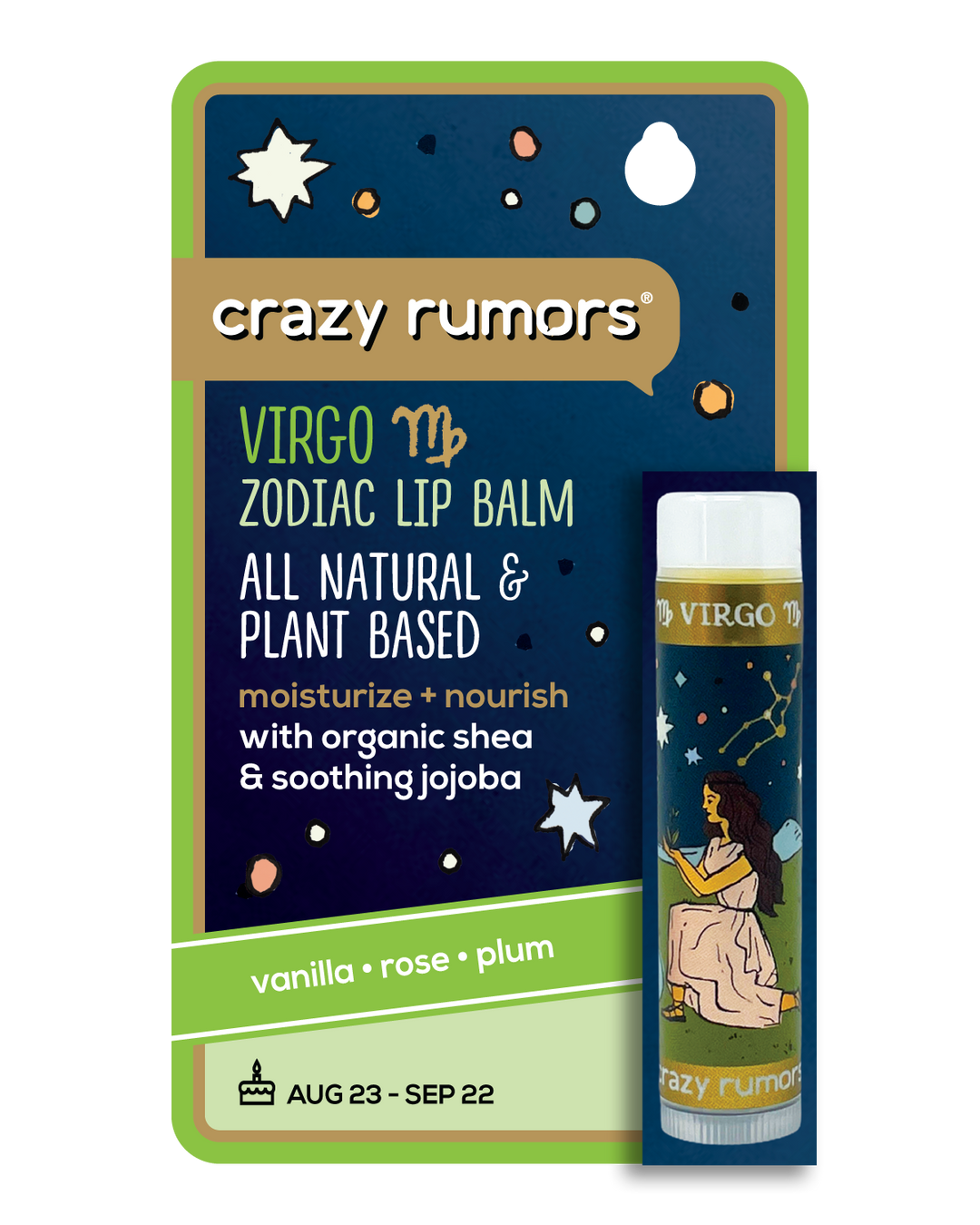 Virgo Zodiac Lip Balm