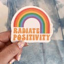 Radiate Positivity Rainbow Sticker