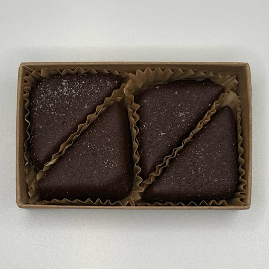 Vanilla Salted Caramel Triangle 4Pc Box