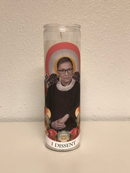 I dissent RBG candle