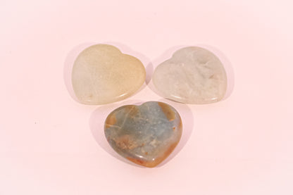 Amazonite Flourite Heart Stone