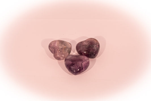 Fluorite Heart Stone
