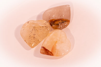 Yellow Hematoid-Golden Healer Heart Stone