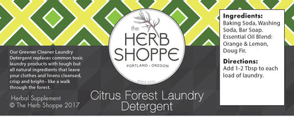 Greener Cleaner Laundry Detergent- Citrus Forest