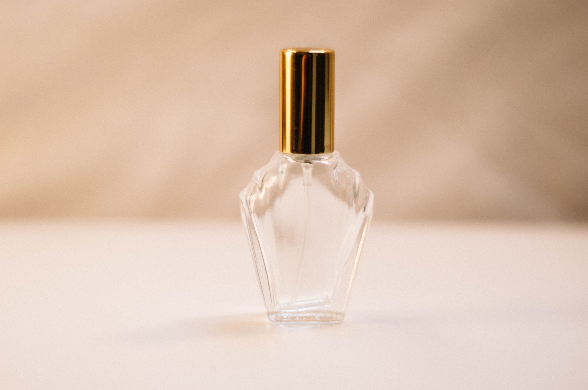 Clear 15ml Flair Perfume Bottle Dab Gold Lid
