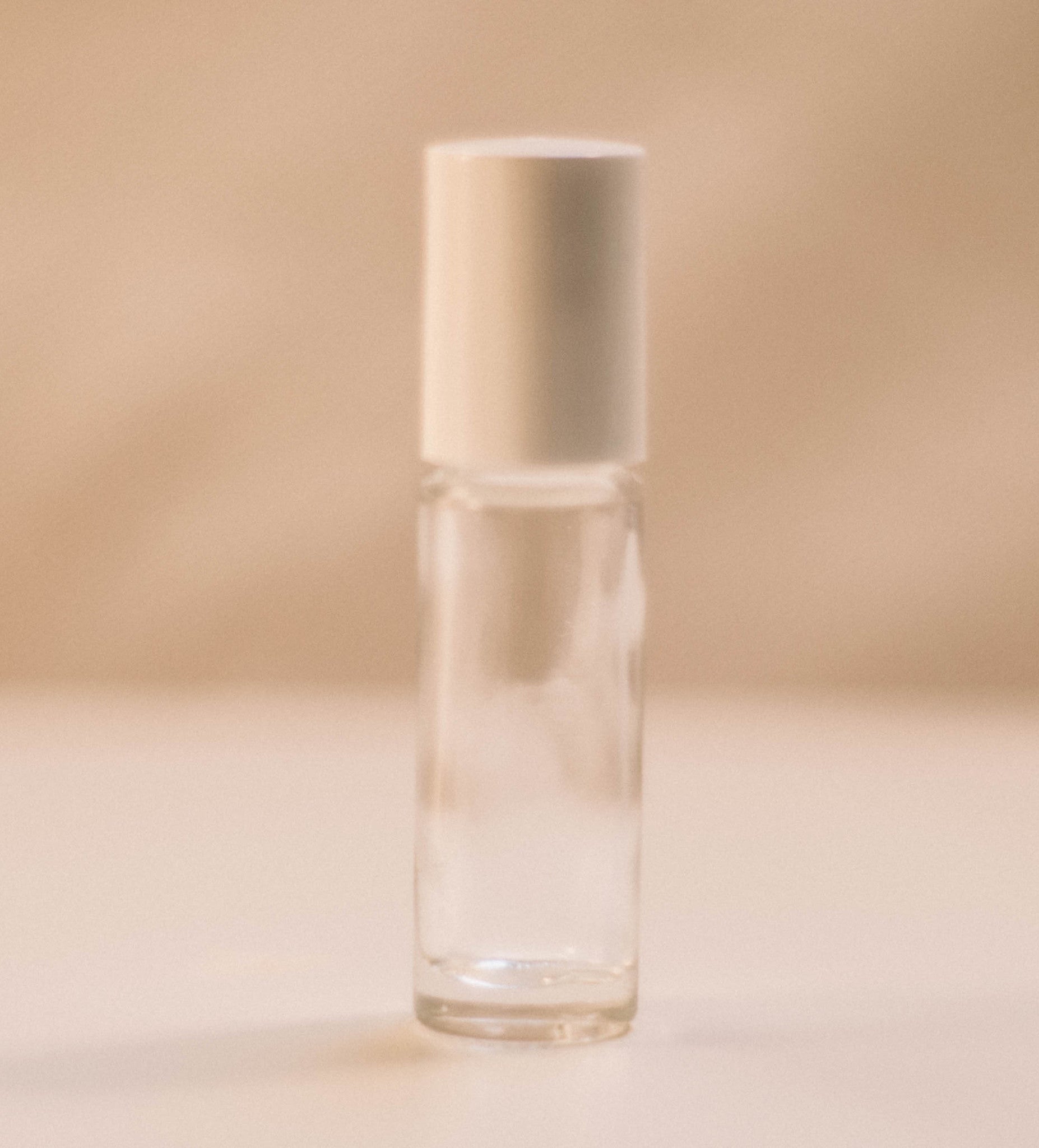 Clear 5ml Roll-On with Ball & Cap