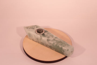Jade crystal pipe
