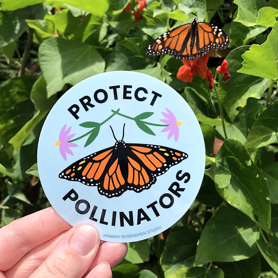 Protect the Pollinators Sticker – The Herb Shoppe