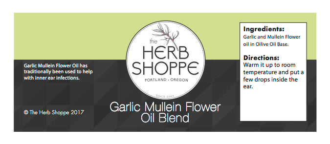 Garlic Mullein Flower Oil
