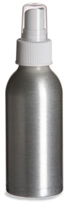 Aluminum spray bottle (white cap) 4 oz