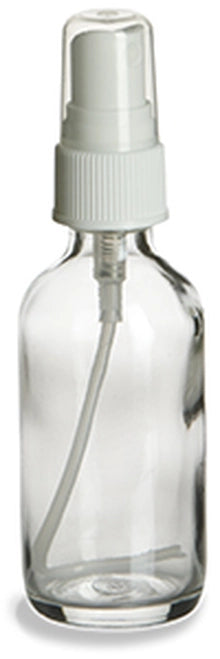 Clear 2oz spray bottle  (whitetop)