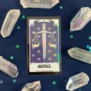 Tarot Card Sticker Justice