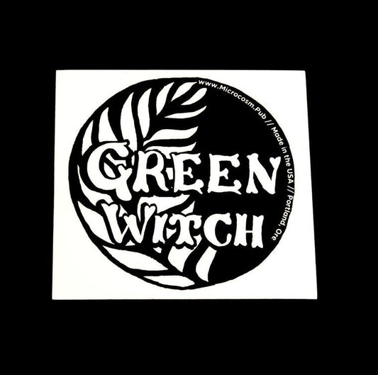 Green Witch Sticker