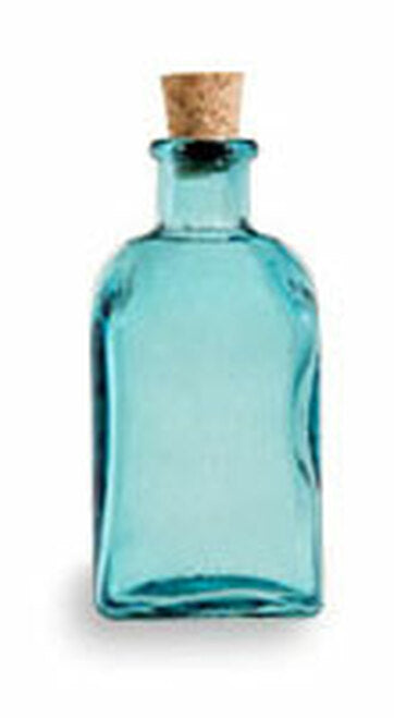 Blue Cordial Bottle with Cork 3oz