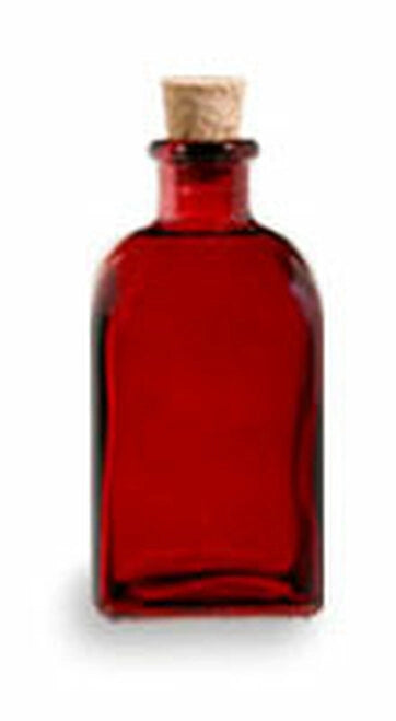 Red Cordial Bottle with Cork 3oz