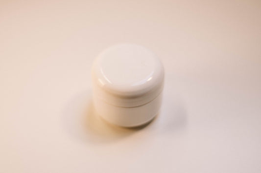White 1oz Jar Plastic